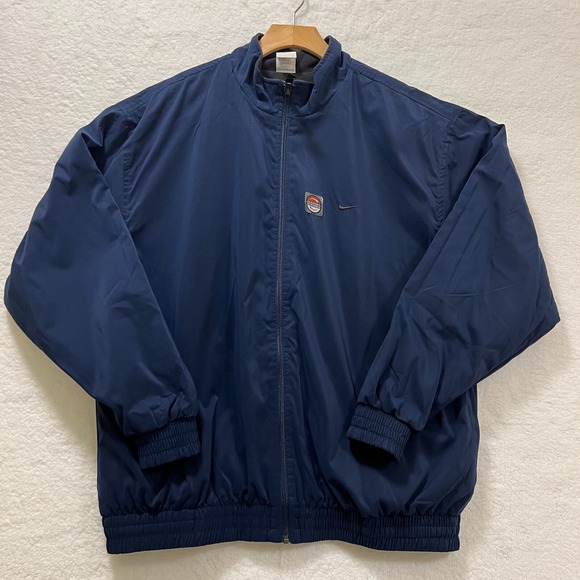Nike Golf Men's Jacket Reversible Therma-Fit Navy Blue/Black Size XL Vintage NWT - Picture 1 of 15